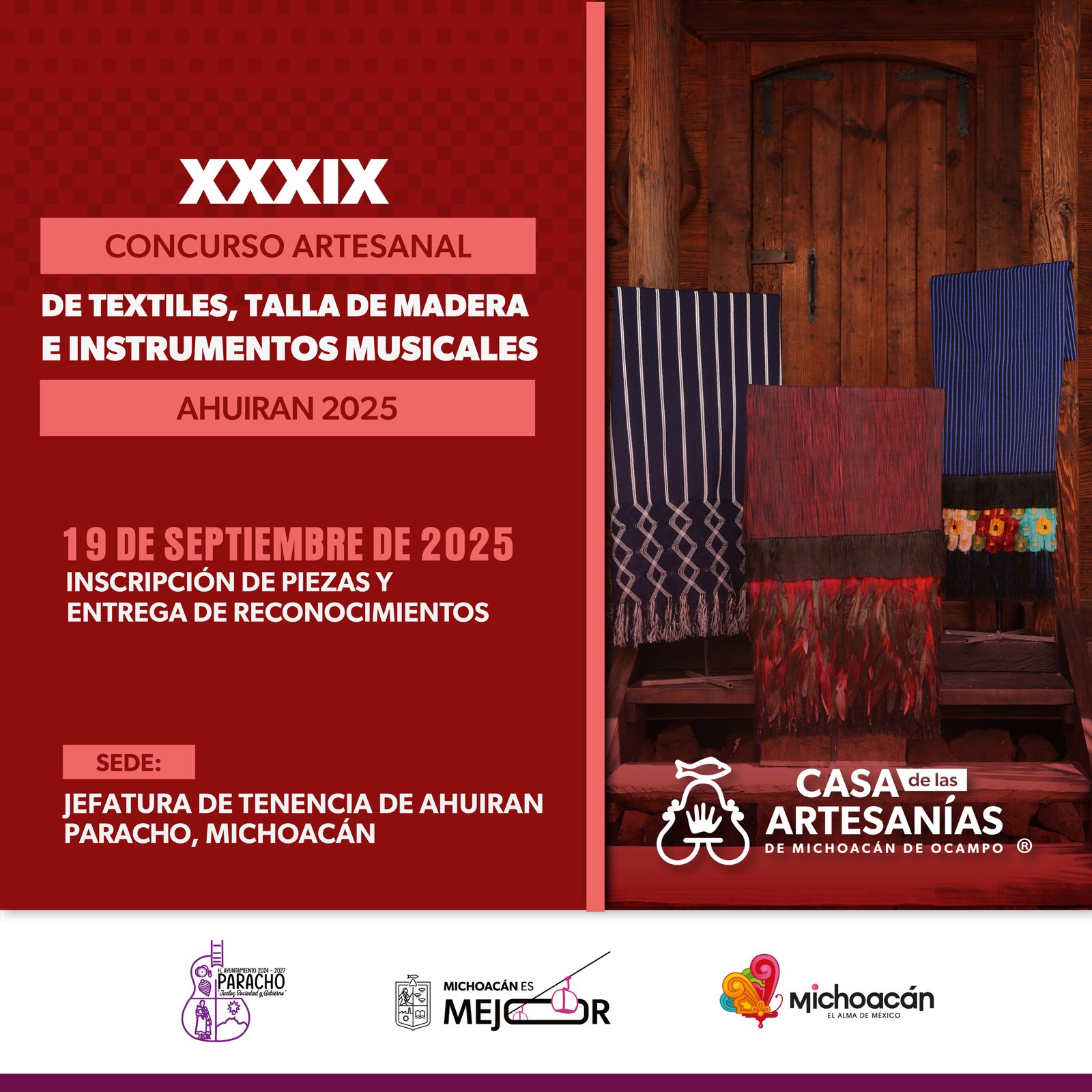 Conoce los 4 concursos artesanales que se llevarán a cabo en septiembre: Casart